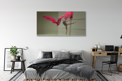 Quadro acrílico Tecido rosa bailarina