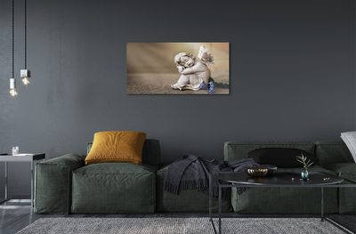 Quadro acrílico Placas de flores de anjo adormecido