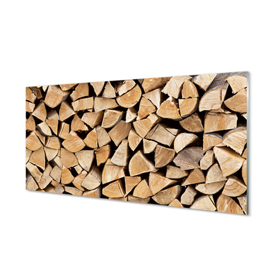 Quadro acrílico Armazenamento de lenha
