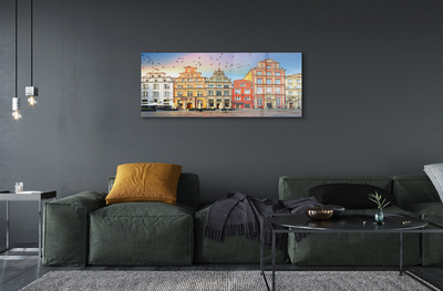 Quadro acrílico Edifícios do centro histórico de Gdansk