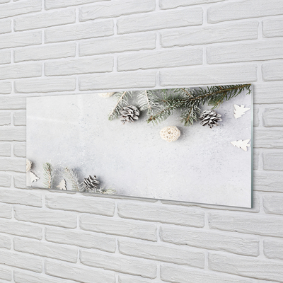 Quadro acrílico Galhos de pinha