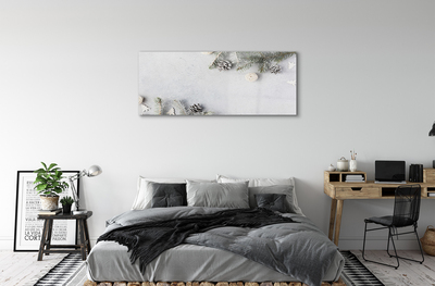 Quadro acrílico Galhos de pinha