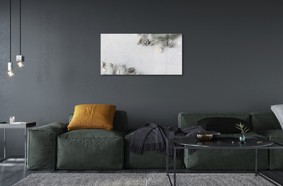 Quadro acrílico Galhos de pinha