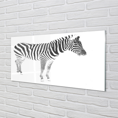 Pintura acrílica zebra pintada