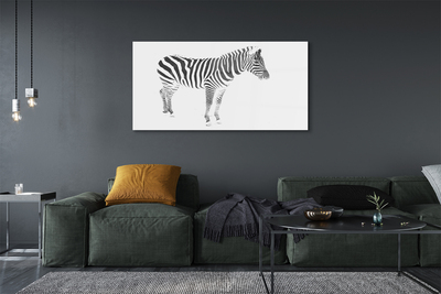 Pintura acrílica zebra pintada