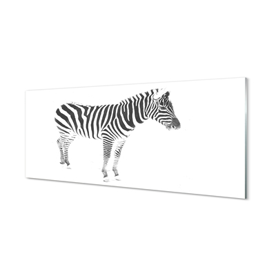 Pintura acrílica zebra pintada