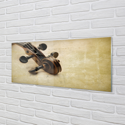 Pintura acrílica Partitura para violão