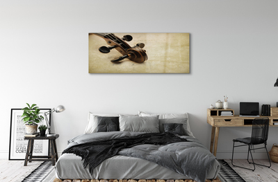 Pintura acrílica Partitura para violão