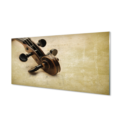 Pintura acrílica Partitura para violão