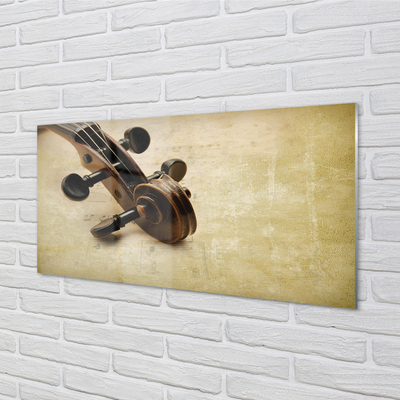 Pintura acrílica Partitura para violão