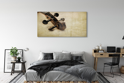 Pintura acrílica Partitura para violão