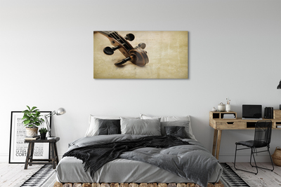 Pintura acrílica Partitura para violão