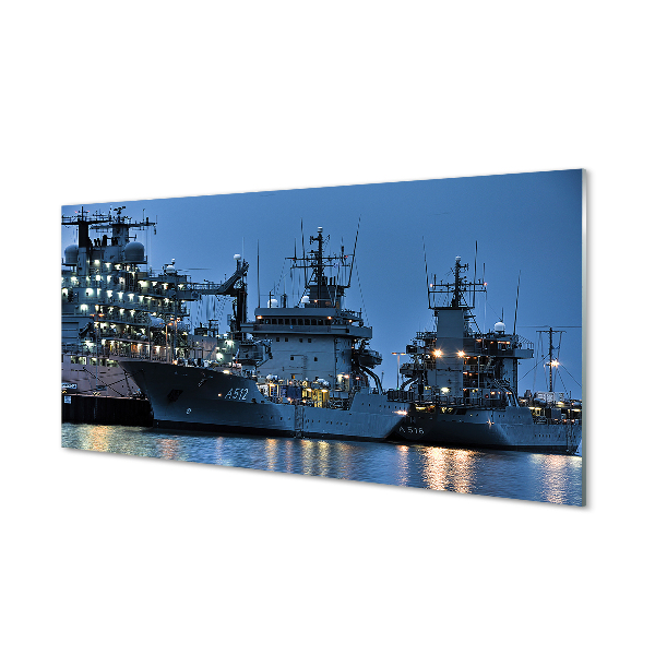 Quadro acrílico Navios mar céu