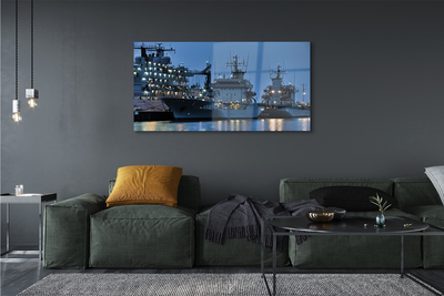 Quadro acrílico Navios mar céu