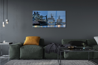 Quadro acrílico Navios mar céu