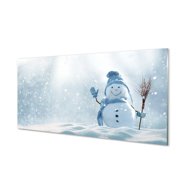 Pintura acrílica Boneco de neve