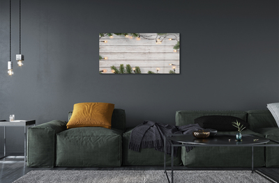 Pintura acrílica Galhos de lâmpada de madeira