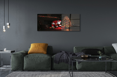 Pintura acrílica Árvores de Natal presentes decorações Papai Noel