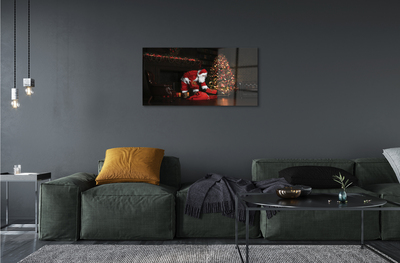 Pintura acrílica Árvores de Natal presentes decorações Papai Noel