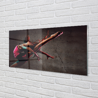 Quadro acrílico Mulher fazendo espacate