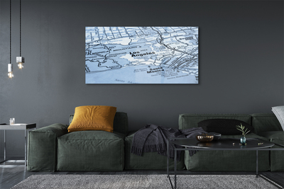 Pintura acrílica Mapa da cidade