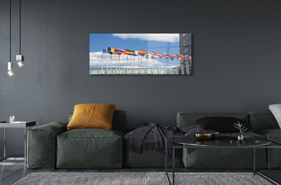 Pintura acrílica Várias bandeiras