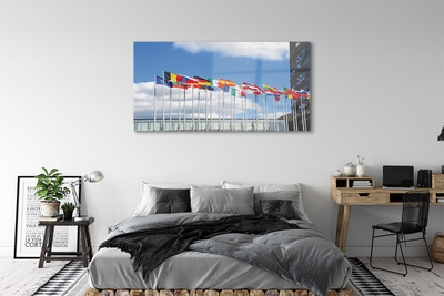 Pintura acrílica Várias bandeiras