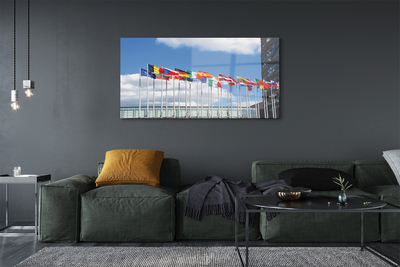 Pintura acrílica Várias bandeiras