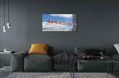 Pintura acrílica Várias bandeiras