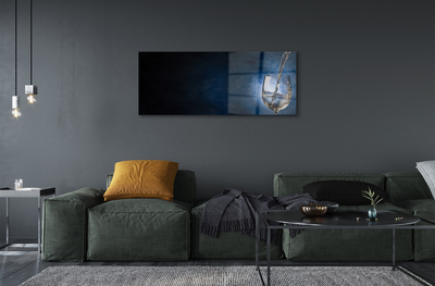Quadro acrílico Um copo de vinho branco