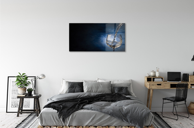 Quadro acrílico Um copo de vinho branco