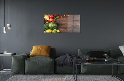 Quadro acrílico Melancia, tomate, endro