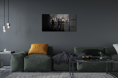 Pintura acrílica Mapa de Pessoas