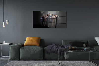 Pintura acrílica Mapa de Pessoas