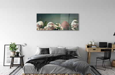 Quadro acrílico Flores de folhas de ovo