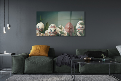 Quadro acrílico Flores de folhas de ovo