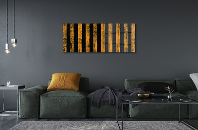 Pintura acrílica Listras amarelas irregulares