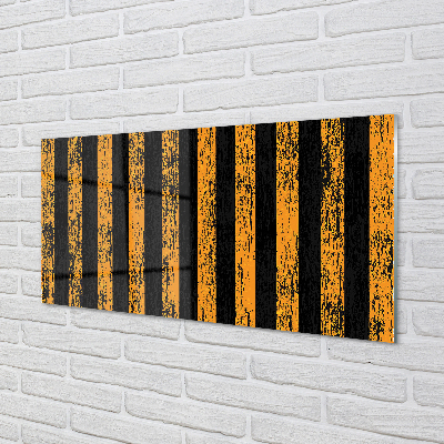 Pintura acrílica Listras amarelas irregulares