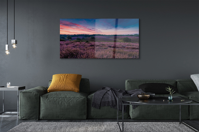 Quadro acrílico Campo de urze