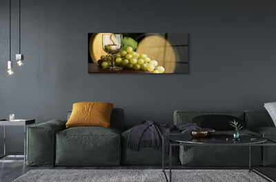 Quadro acrílico Um copo de uva em barril