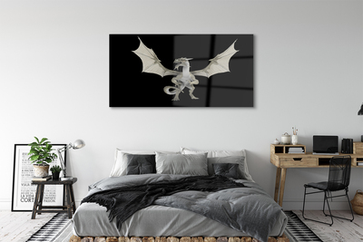 Quadro acrílico Dragão branco