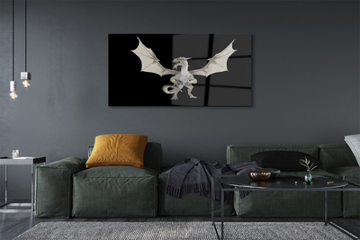 Quadro acrílico Dragão branco