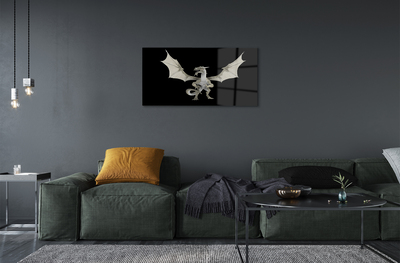 Quadro acrílico Dragão branco