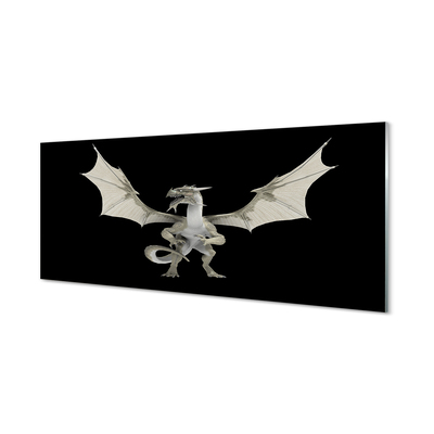 Quadro acrílico Dragão branco