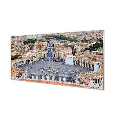 Quadro acrílico Panorama da praça do Vaticano em Roma