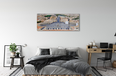 Quadro acrílico Panorama da praça do Vaticano em Roma