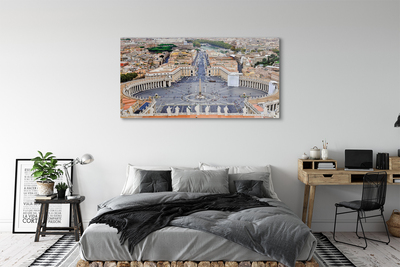 Quadro acrílico Panorama da praça do Vaticano em Roma