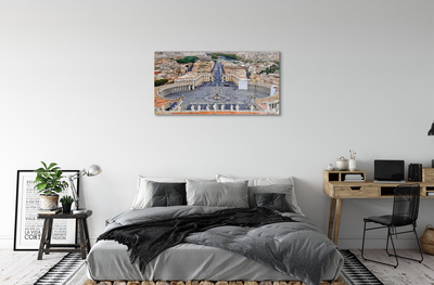 Quadro acrílico Panorama da praça do Vaticano em Roma