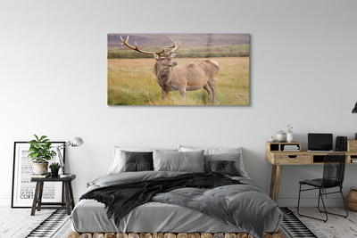 Pintura acrílica Campo de veados