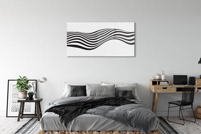 Pintura acrílica Ondas de listras de zebra